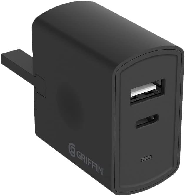 Griffin Dual USB-C Wall Charger UK Plug