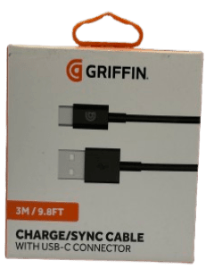 Griffin 3 Meter Type C - USB Sync/Charge